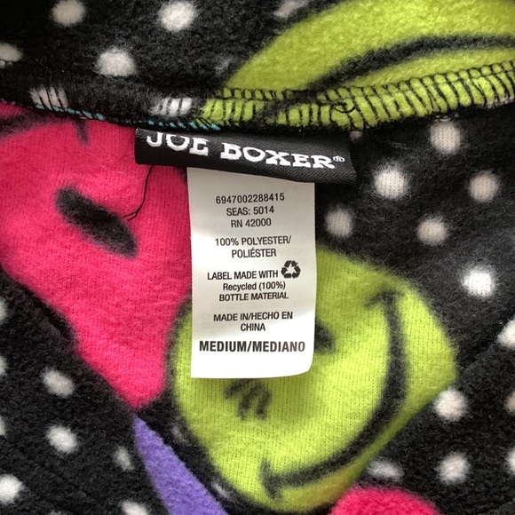 JOE BOXER onesie pajamas size medium with grippy feet - Picture 8 of 9